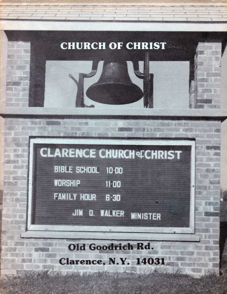 Clarence Church of Christ sign